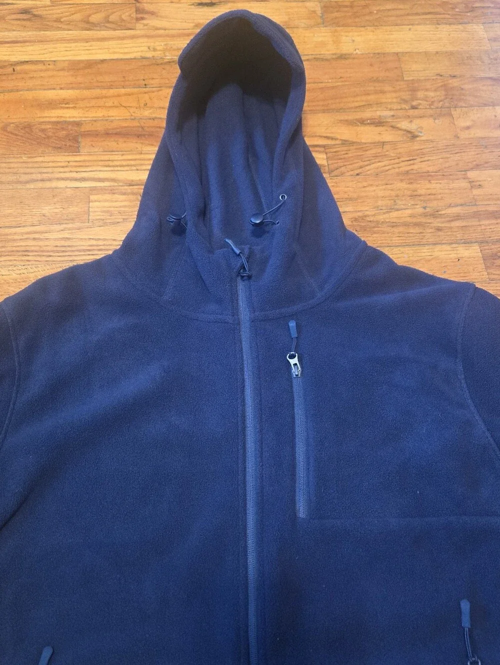 Bearskin Tactical Hoodie 4.0 Mens Blue Full Zip Fleece Sweatshirt Jacket- XL